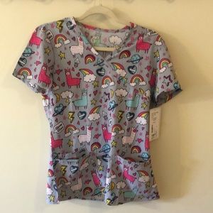 NWT scrub top